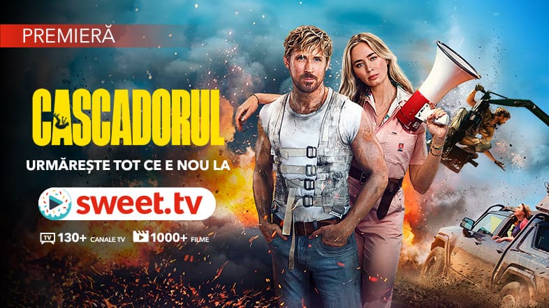 Vizionează Cascadorul cu Ryan Gosling, un film de acțiune, la SWEET.TV