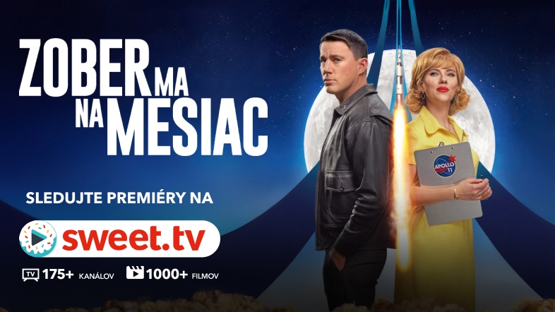 Najlepší film na rande. “Zober ma na Mesiac“ so Scarlett Johansson a Channingom Tatumom  je dostupný na SWEET.TV