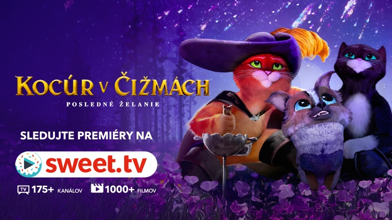 Kocúr v čižmách: Posledné želanie na SWEET.TV