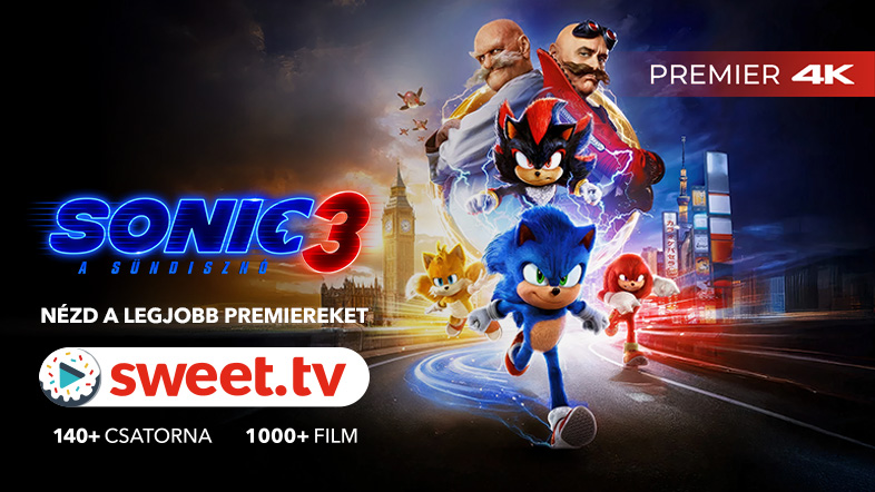 Nézd meg a Sonic, a sündisznó 3.-at 4K-ban a SWEET.TV-n, és tudj meg érdekességeket a filmről!