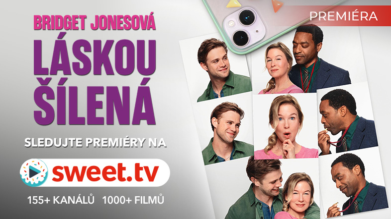 Bridget Jonesová: Láskou šílená je nyní dostupná na SWEET.TV – nový příběh a nová láska
