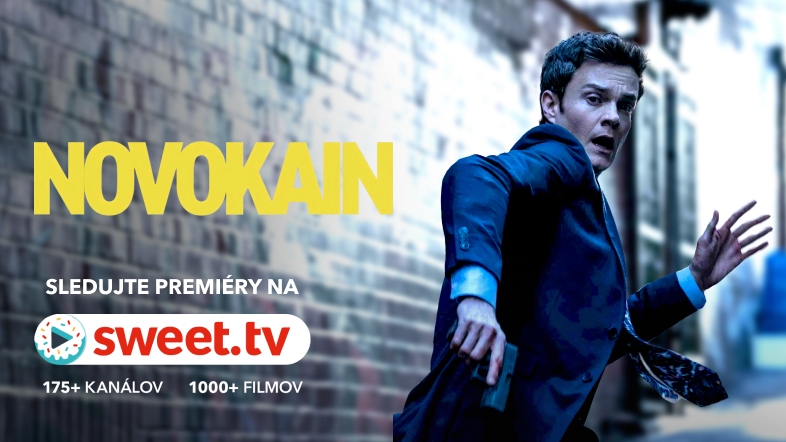 Komediálny triler plný akcie Novokain je teraz dostupný na SWEET.TV. Nie je to superhrdina – len necíti bolesť.