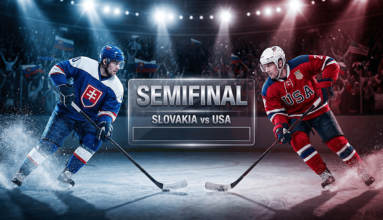 Semifinále Zimných olympijských hier 2026. USA vs Slovensko. Prehľad zápasu a najdôležitejšie fakty