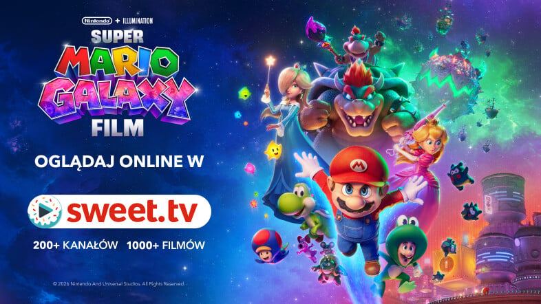 Kosmiczna premiera prosto z kina! „Super Mario Galaxy Film” już dostępny w SWEET.TV