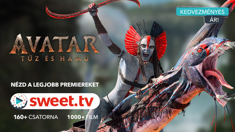 Nézd meg az Avatar: Tűz és hamu című filmet most kedvezményes áron a SWEET.TV-n!