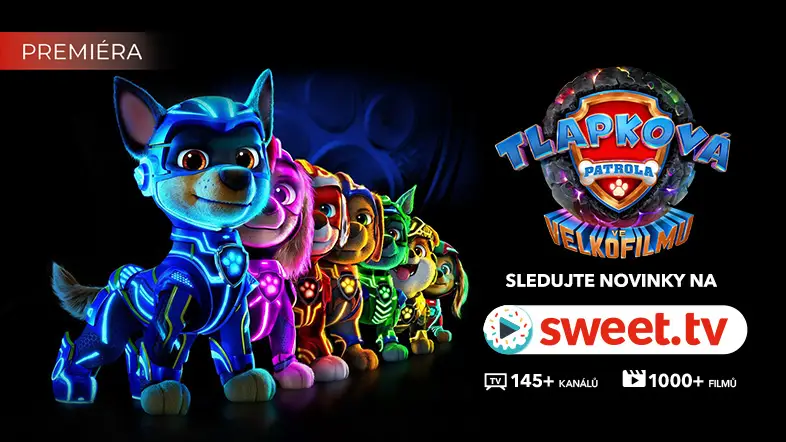 Největší dětská premiéra „Tlapková patrola ve velkofilmu” na SWEET.TV
