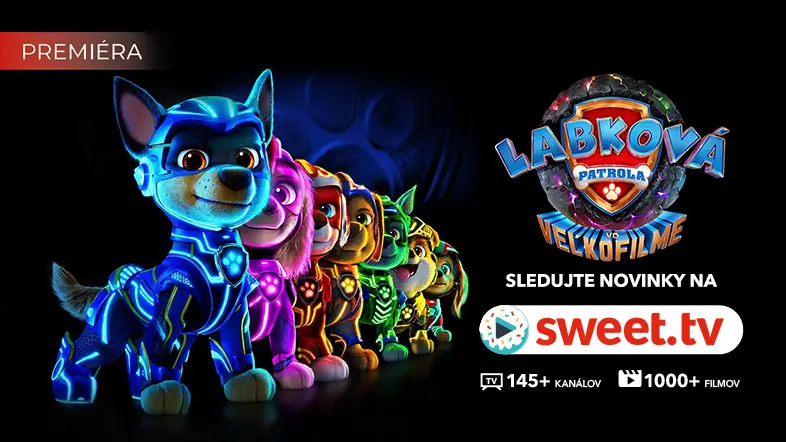 Najväčšia detská premiéra „Labková patrola vo veľkofilme” na SWEET.TV