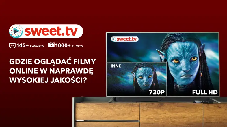 Ewolucja jakości streamingu: odkryj treści w jakości Full HD i 4K w SWEET.TV