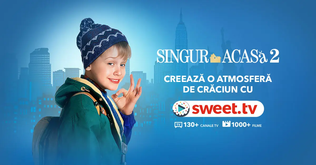 Urmărește "Singur acasă 2: Pierdut în New York" pe SWEET.TV – Creează atmosfera sărbătorilor pentru întreaga familie