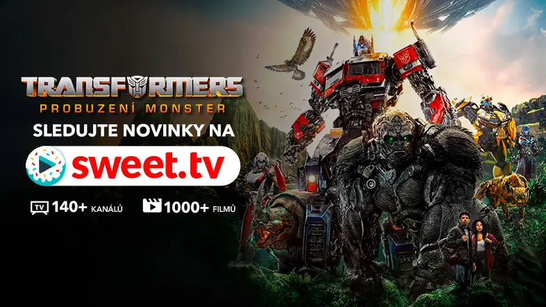 Sledujte jeden z nejvelkolepějších trháků roku 2023; Transformers: Probuzení monster online na SWEET.TV