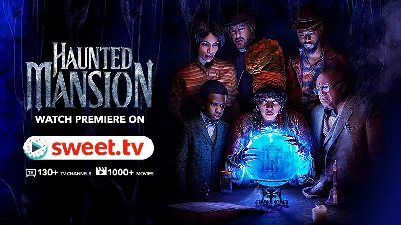 The comedy that makes your blood run cold. Watch «Haunted Mansion» online on SWEET.TV