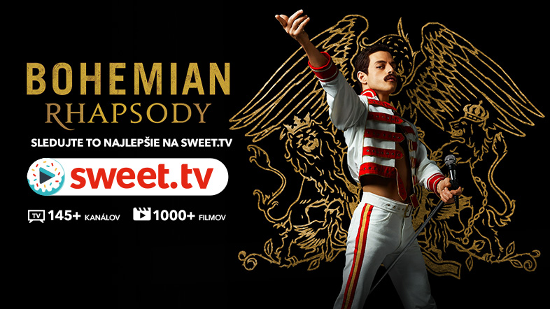 Sledujte "Bohemian Rhapsody," celosvetovo najlepšie zarábajúci hudobný životopisný film na SWEET.TV. Zaujímavé fakty o filme
