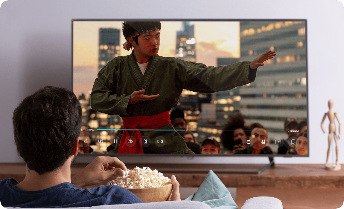 Boy watching tv image